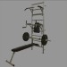 3d Gym Props model buy - render
