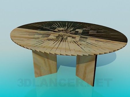 modelo 3D Mesa ovalada - escuchar modelo 3D Mesa ovalada - escuchar