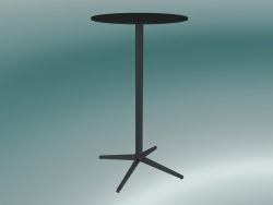 Tisch MISTER X (9505-71 (Ø60cm), H 108cm, schwarz, schwarz)