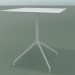 modello 3D Tavolo quadrato 5741 (H 72,5 - 69x69 cm, steso, bianco, V12) - anteprima