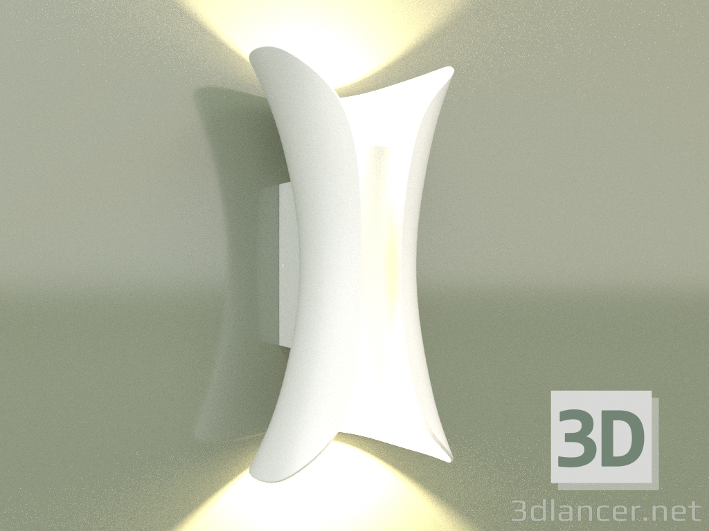 modello 3D Lampada da parete OLAF 3000K WH 17003 - anteprima