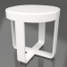 modello 3D Tavolino rotondo Ø42 (DEKTON Zenith, Bianco) - anteprima