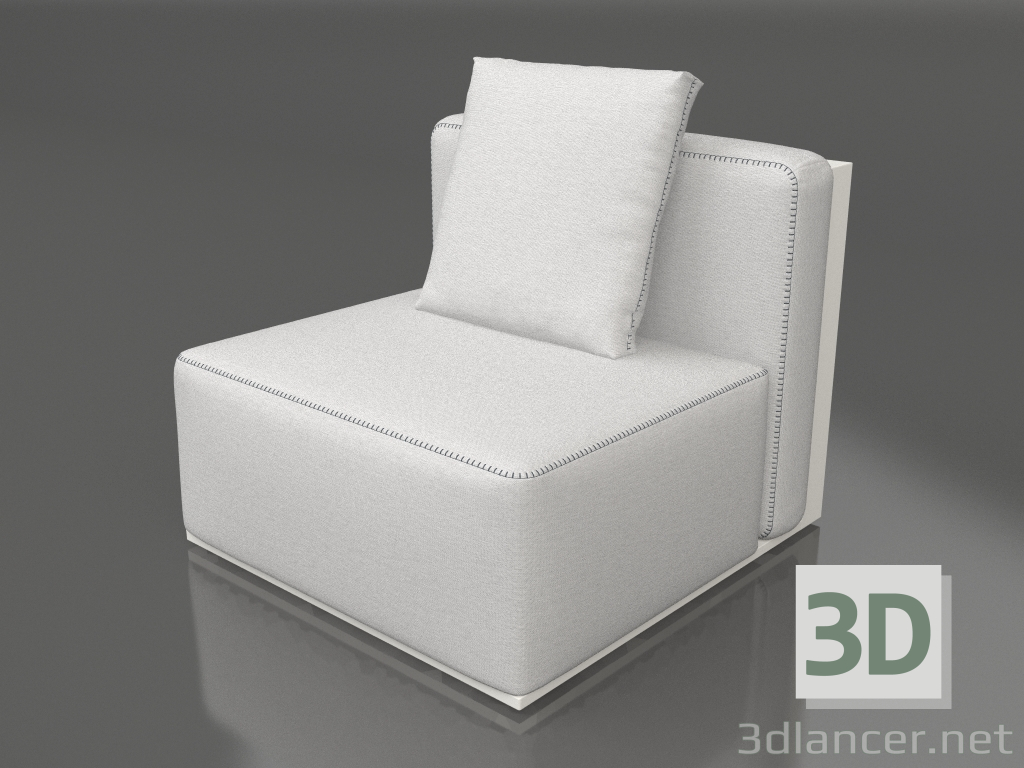 3d model Sofa module, section 3 (Agate gray) - preview