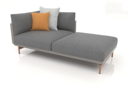Módulo de sofá, seção 2 direita (cinza quartzo)