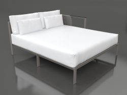 Sofa module XL, section 2 left (Quartz gray)