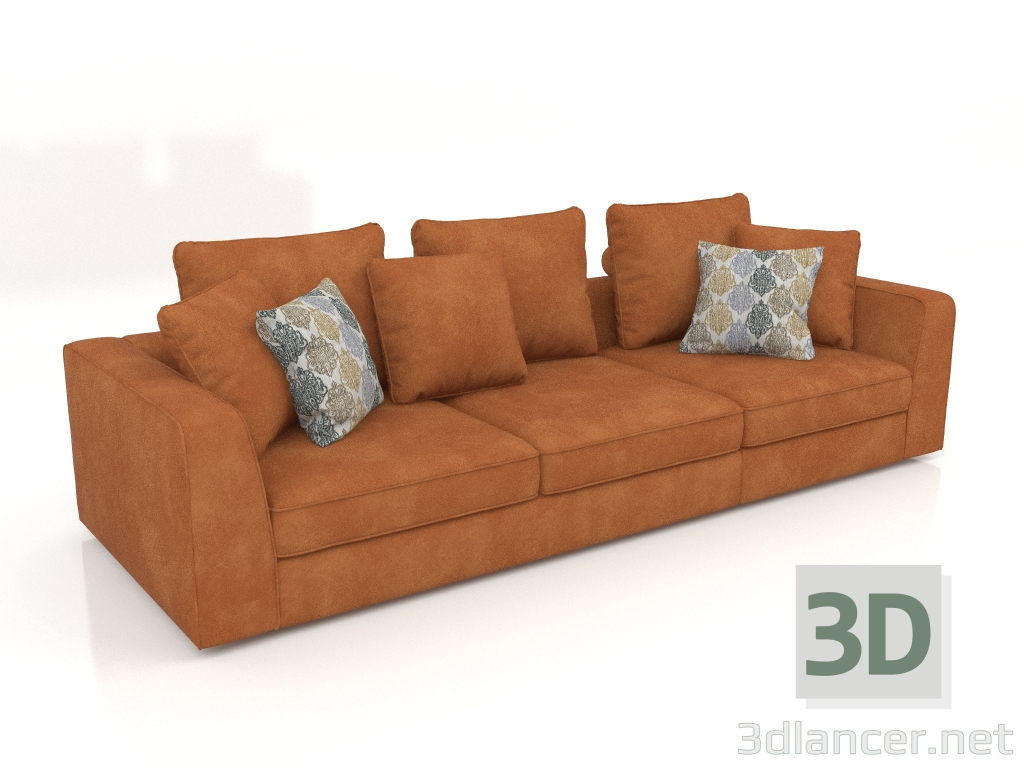 3d model Sofá Cartier 3 (Tessio 33) - vista previa