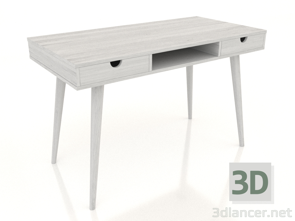 modello 3D Scrivania 1200x600 mm (bianco RAL 9010) - anteprima