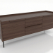 Modelo 3d Suporte de TV 3 1500 mm (nogueira escura) - preview
