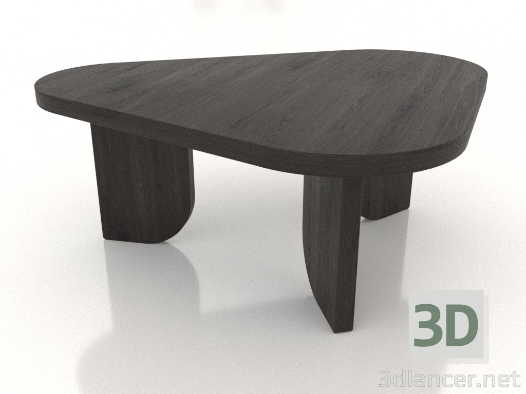 3d модель Столик журнальный COBBLE (L, дуб венге) – превью
