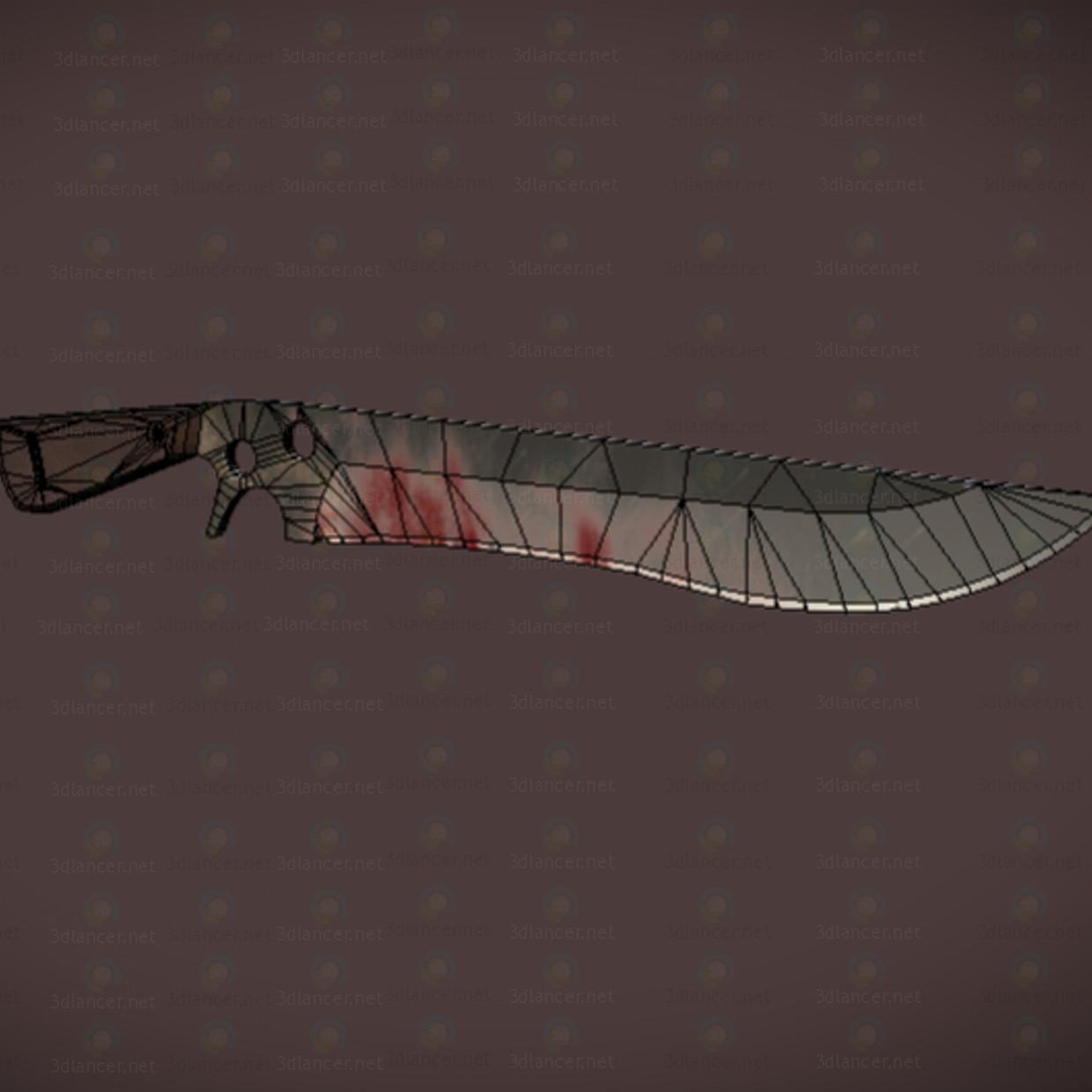 3d SAR knife zombie-crasher model buy - render 3d SAR knife zombie-crasher model buy - render