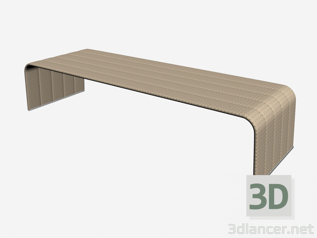 3D Modell Sitzbank Gestell B18G - Vorschau