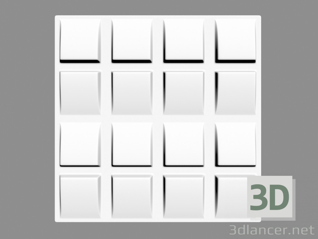 Modelo 3d 3D панель Slope (acústico) (M-0015) - preview