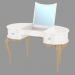 3d model Rounded dressing table with mirror - preview