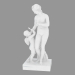 3D modeli Mermer heykel Venüs hemşireler Cupid - önizleme