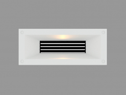 Luz empotrada en la pared LINK HORIZONTAL WITH GRID (S4689)