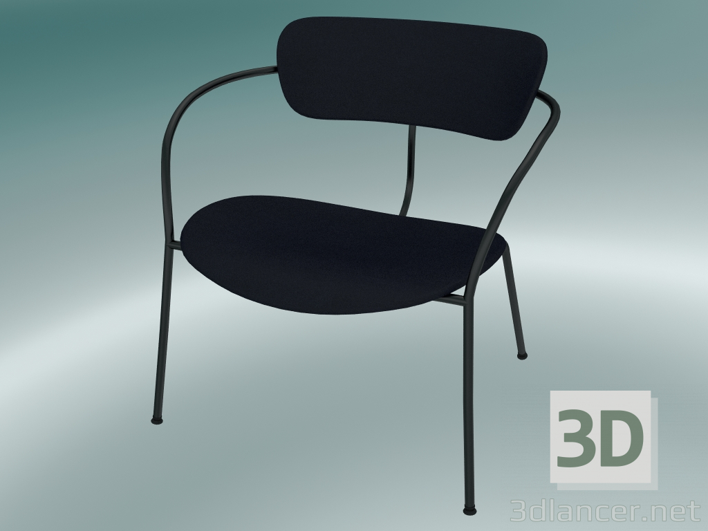 Modelo 3d Pavilhão da cadeira (AV11, A 70cm, 65x69cm, Veludo 9 meia-noite) - preview