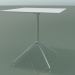 3D Modell Quadratischer Tisch 5741 (H 72,5 - 69 x 69 cm, ausgebreitet, weiß, LU1) - Vorschau