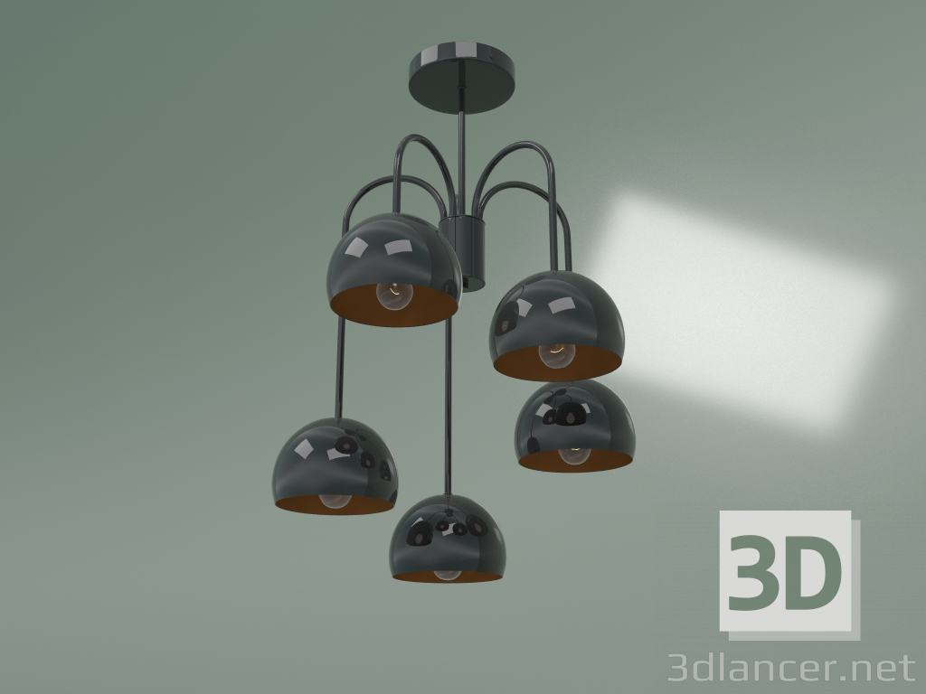 modello 3D Lampada a sospensione 70067-5 (cromo) - anteprima