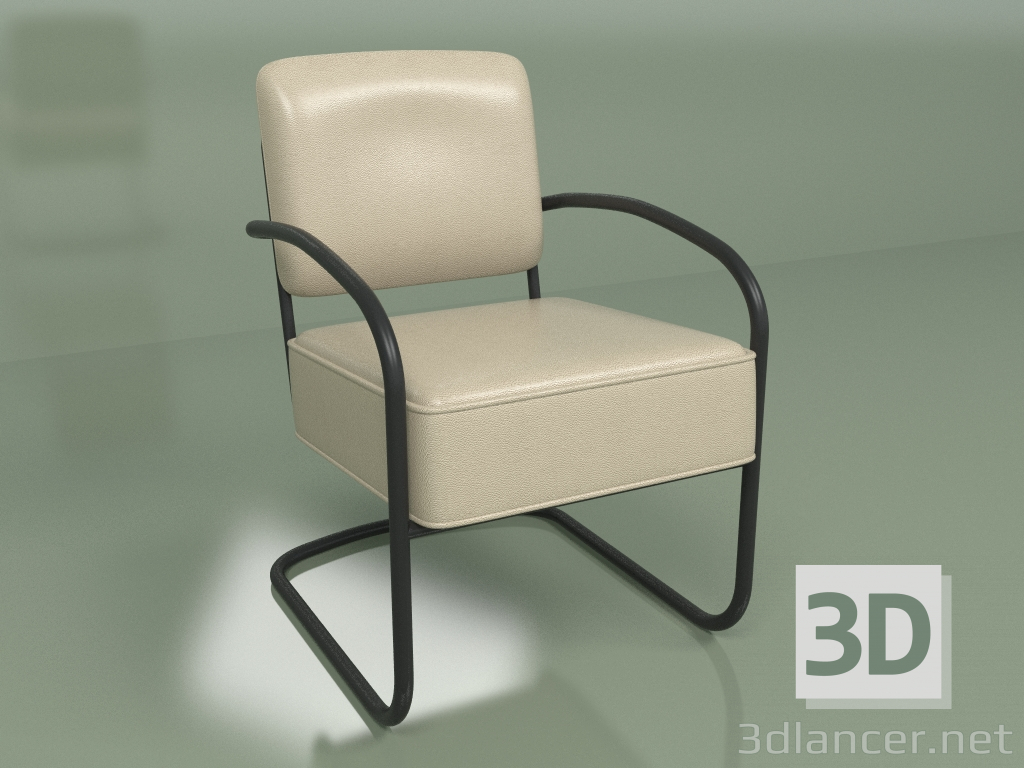 modello 3D Poltrona Suite (beige) - anteprima