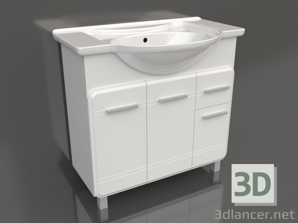 Modelo 3d Armário de piso 85 cm (Kor.01.08) - preview