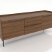 3d model Soporte para TV 3 1500 mm (nogal claro) - vista previa