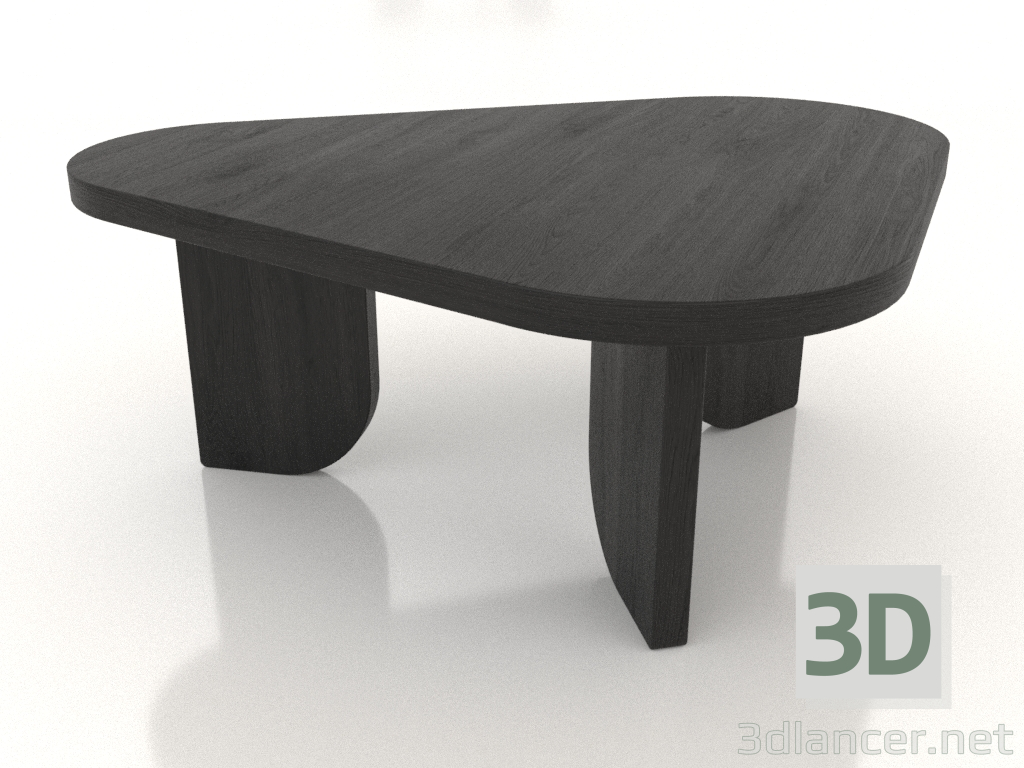 3d модель Столик журнальный COBBLE (L, дуб черный) – превью