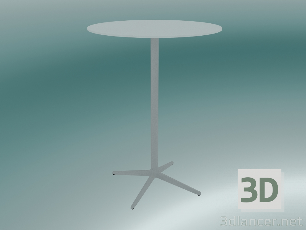 modèle 3D Table MISTER X (9507-71 (Ø80cm), H 108cm, blanche, blanche) - preview
