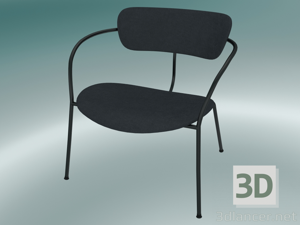 modello 3D Chair Pavilion (AV11, H 70cm, 65x69cm, Velvet 10 Twilight) - anteprima