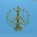3d model Two large chandeliers in the set - preview