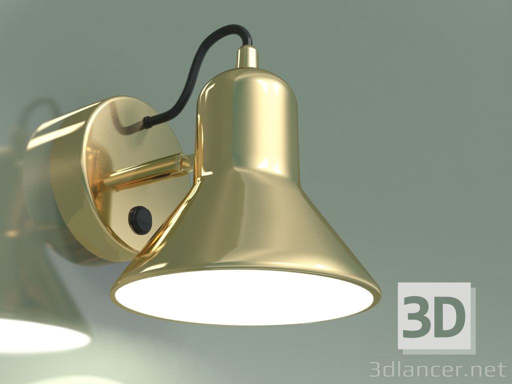 3D modeli Duvar lambası 20082-1 (altın) - önizleme