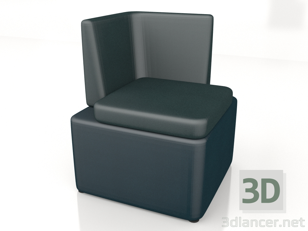 3D Modell Modulares Sofa Kaiva Low KAV3 - Vorschau