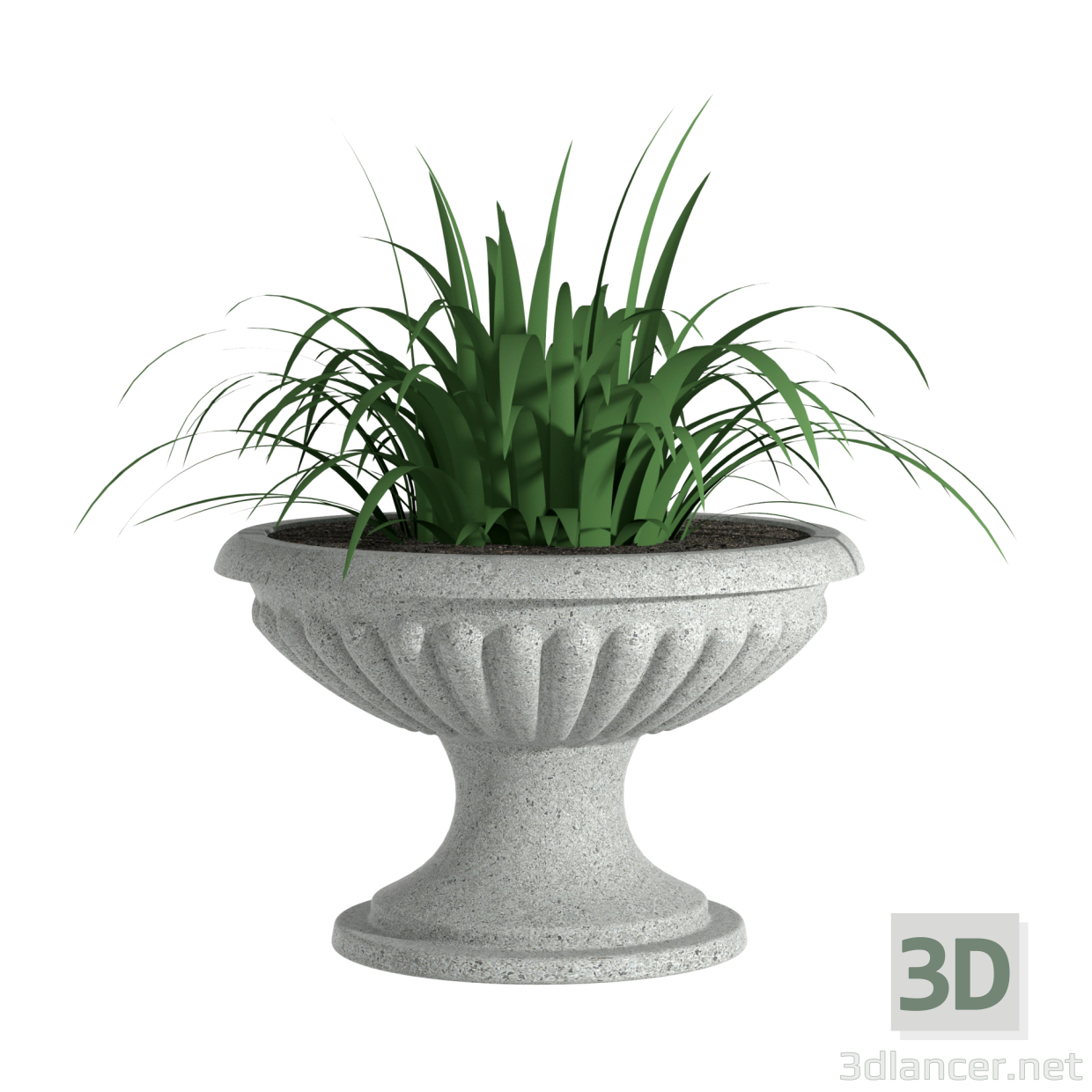 3d Flowerpot B15 model buy - render