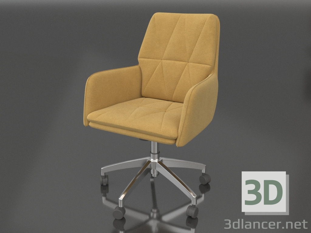 3d model Armchair Shannon (yellow) - preview
