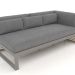 3D Modell Modulares Sofa, Abschnitt 1 rechts (Quarzgrau) - Vorschau
