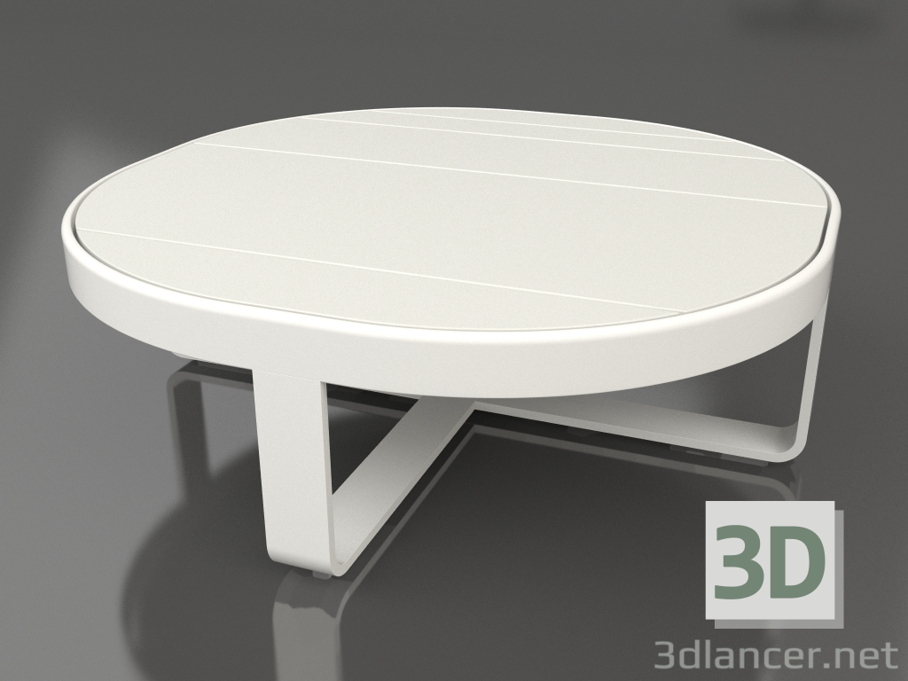 modello 3D Tavolino rotondo Ø90 (Grigio agata) - anteprima