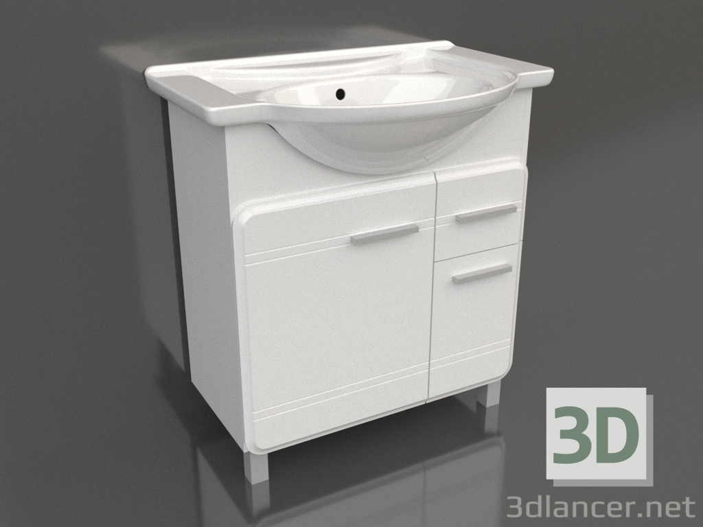 3D modeli Yer dolabı 75 cm (Kor.01.07) - önizleme