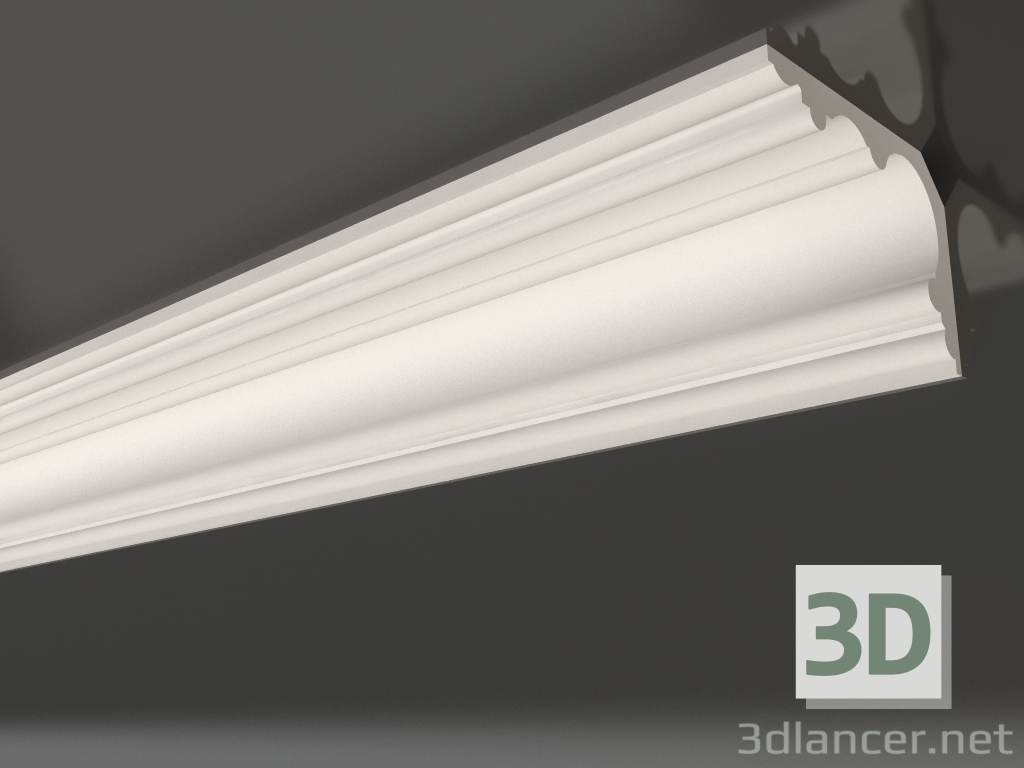 modèle 3D Corniche de plafond en plâtre lisse KG 072 1 (140x200) - preview