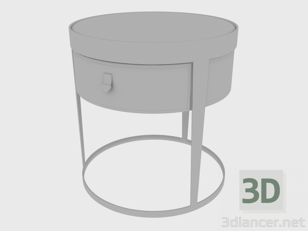 modello 3D Comodino AMADEUS BED LATO TABLE (d47xH50) - anteprima