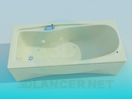 3d model Rectangular bath - preview 3d model Rectangular bath - preview