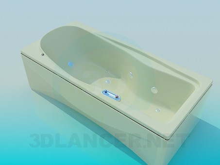 3d model Rectangular bath - preview 3d model Rectangular bath - preview