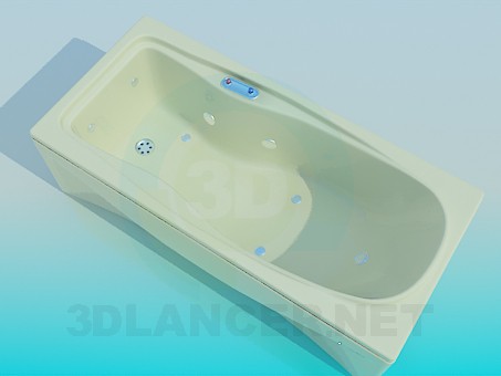 3d model Rectangular bath - preview 3d model Rectangular bath - preview