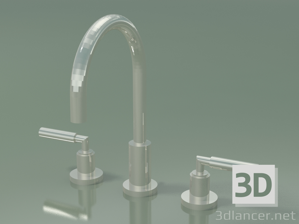 3d model Mixer with two handles and three mounting holes (20 713 882-080010) - preview