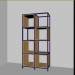 3d Shelving in loft style model buy - render