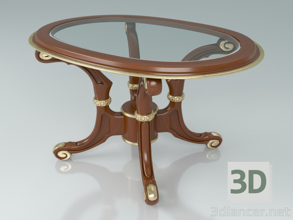 3D Modell Ovaler Tisch (Art. 13655) - Vorschau