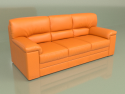 Sofa Ella 3-seater (Orange leather)