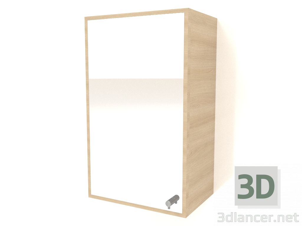 3d модель Зеркало с ящиком ZL 09 (300x200х500, wood white) – превью
