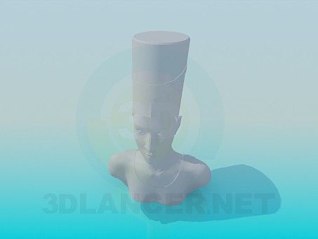 modelo 3D Un busto de la reina - escuchar modelo 3D Un busto de la reina - escuchar
