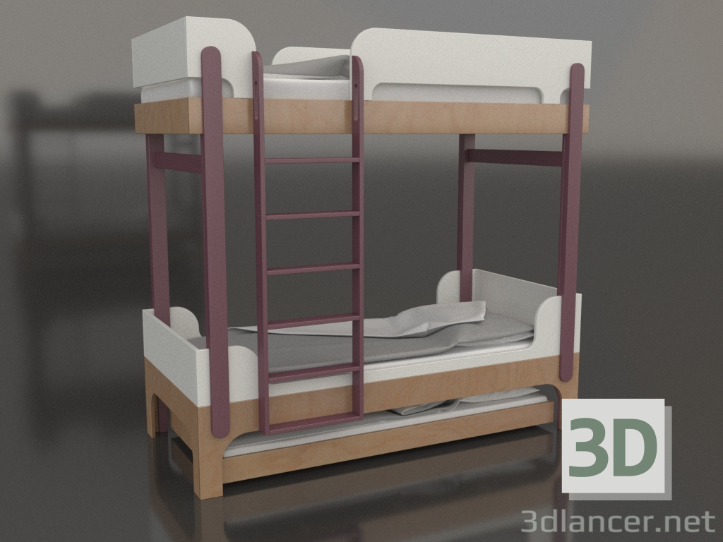 3d модель Кровать двухъярусная TUNE U (UXTUA1) – превью