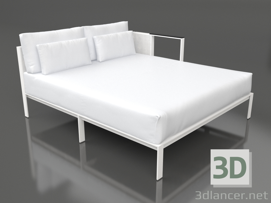 modello 3D Modulo divano XL, sezione 2 sinistra (Bianco) - anteprima