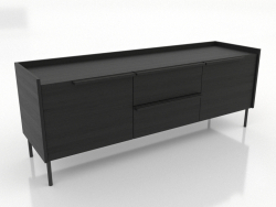 Móvel de TV 3 1500 mm (preto RAL 9005)